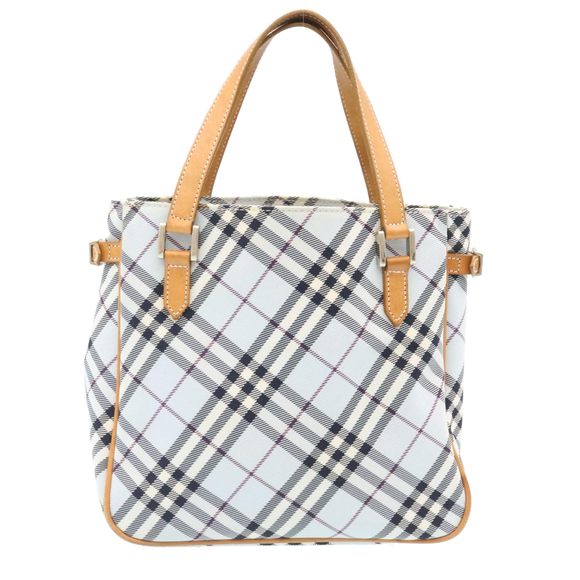 BURBERRY Nova Check Hand Bag Blue Auth yk3346 - Picture 2 of 16